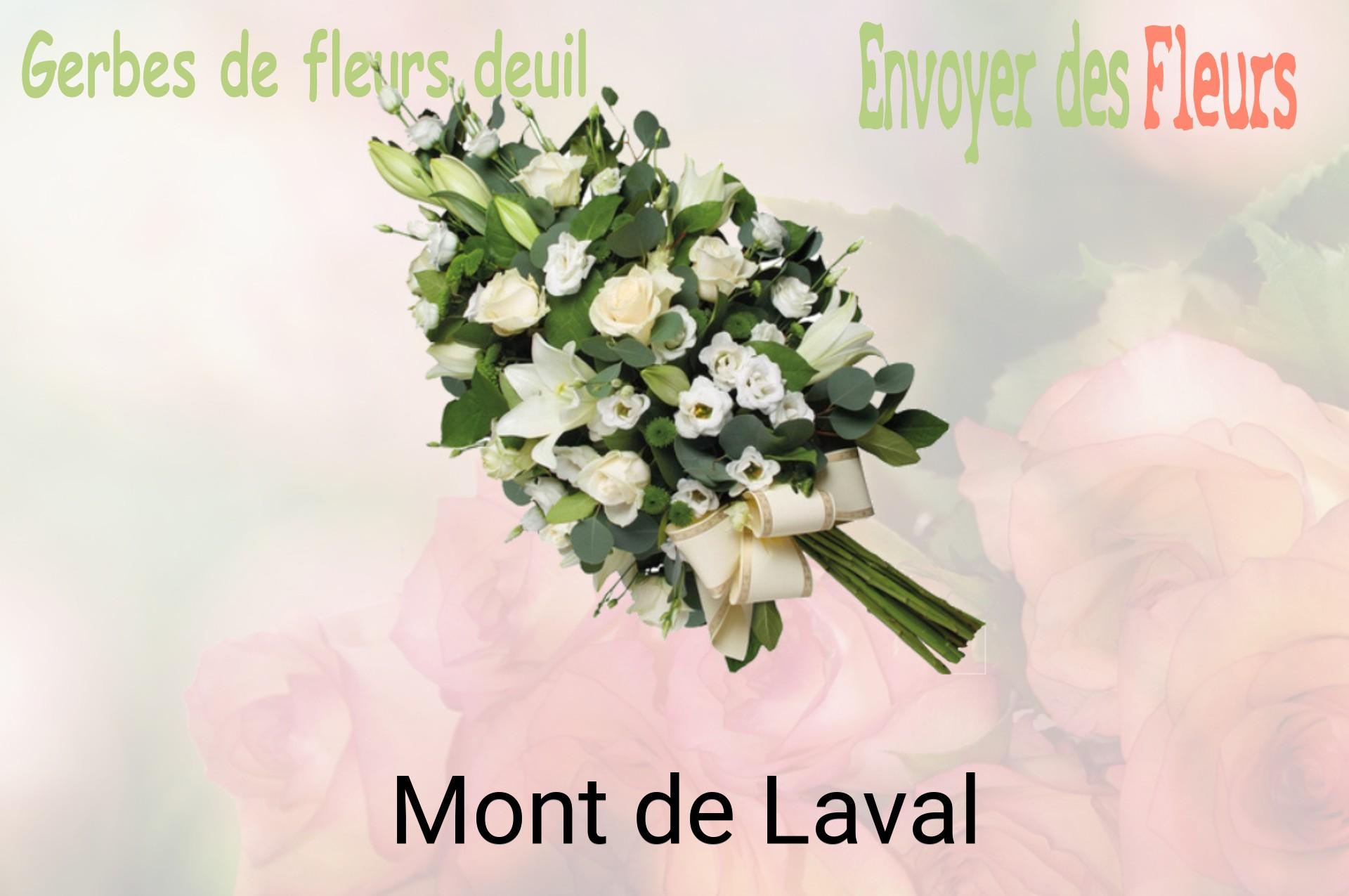 Gerbe de fleurs de deuil livrée à Mont-de-Laval